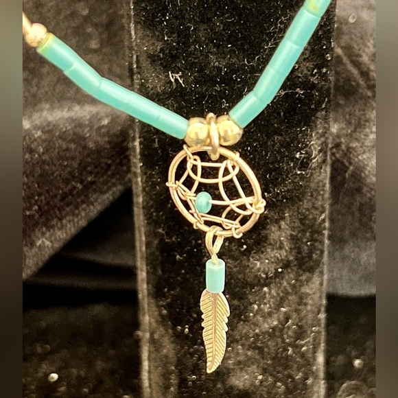 Sterling Silver and Turquoise Dreamcatcher Jewelry Set Native American Southwest - Picture 16 of 16